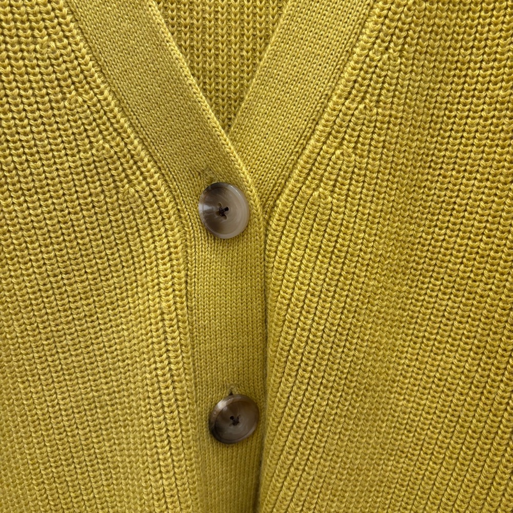 Anthropologie Velvet by Graham & Spencer Marilyn Cardigan Sweater (Yellow) - Picture 4 of 7